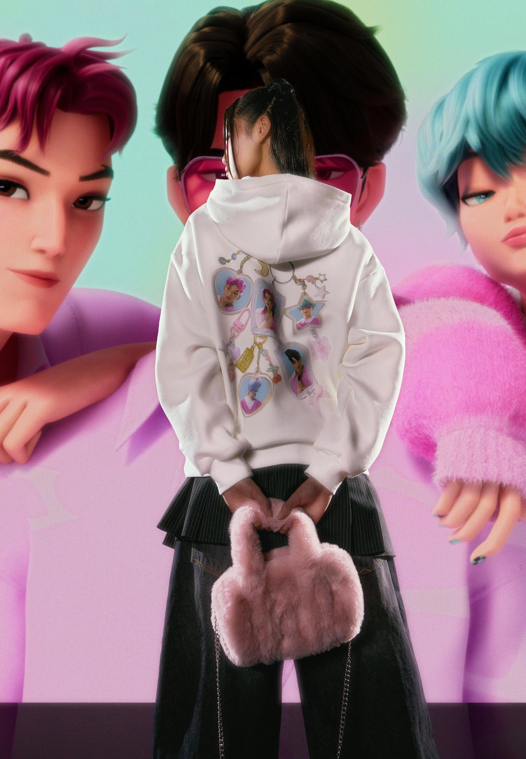 Bershka KPOP DEMON HUNTERS HUNTRX PRINT