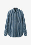 Mango Button-down blouse - dark blue