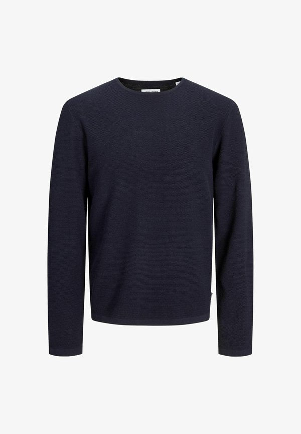 Jack & Jones Knitted Plain Knitted - Jumper - navy blazer