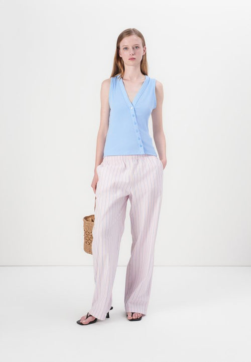 Abercrombie & Fitch POWDERED BUTTON THROUGH LONGLINE VEST