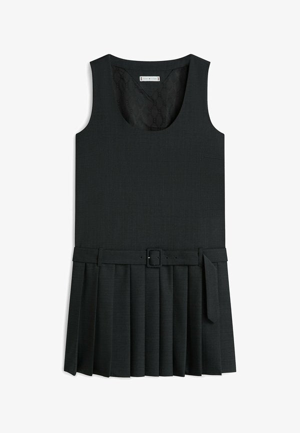 Tommy Hilfiger CHECK MINI  - Day dress - grey allover