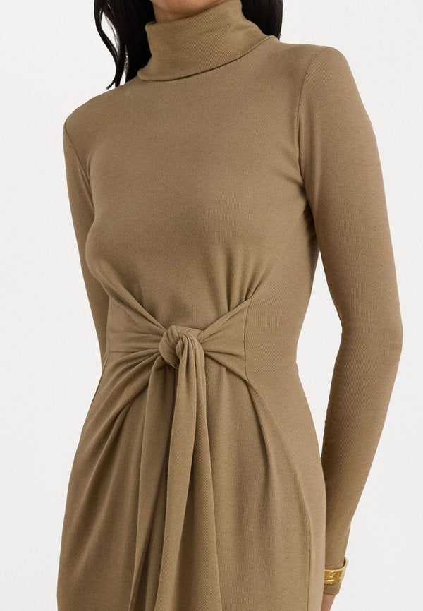 Lauren Ralph Lauren TIE-FRONT TURTLENECK DRESS