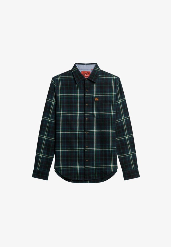 Superdry & Co LONG SLEEVE LUMBER - Shirt - frontier check navy