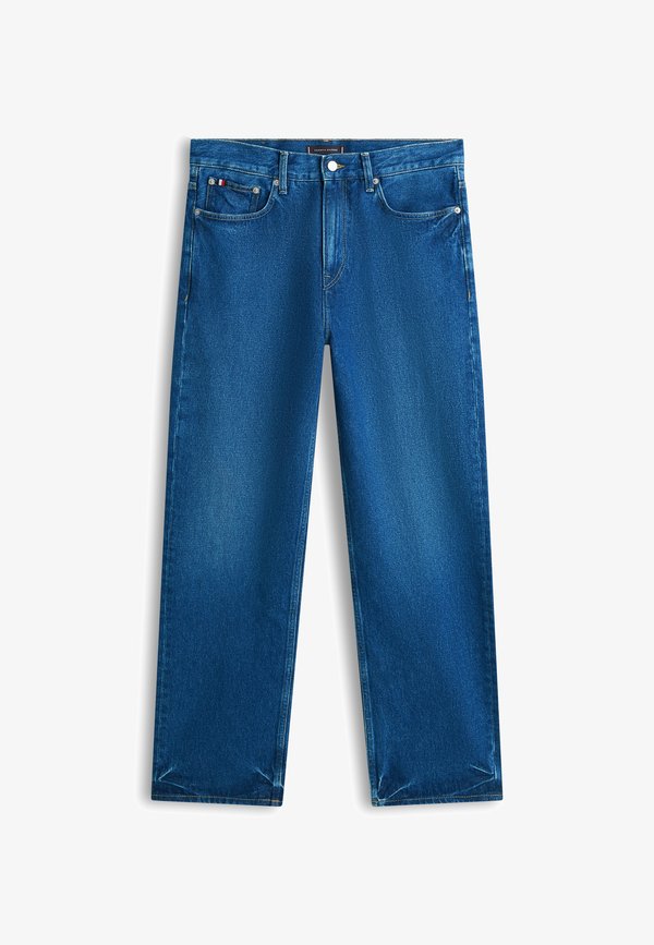 Tommy Hilfiger FLAG EMBROIDERY RELAXED STRAIGHT LEG JEANS - Straight leg jeans - ike blue