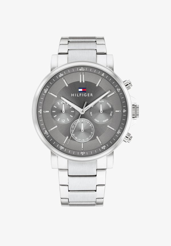 Tommy Hilfiger TYSON - Chronograph watch - silver-coloured, grey