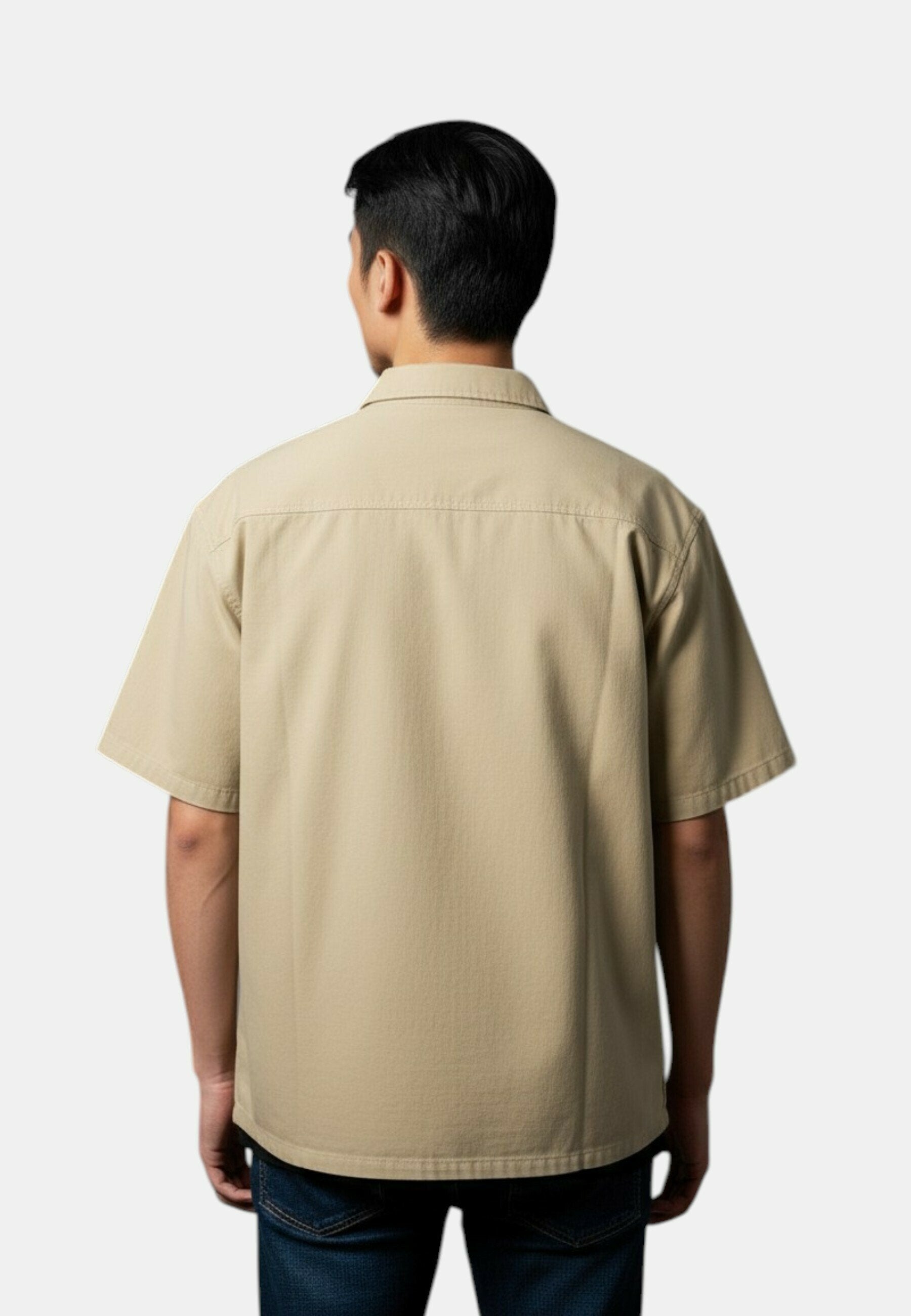 CAMICIA UOMO TOMMY HILFIGER BEIGE Media 4