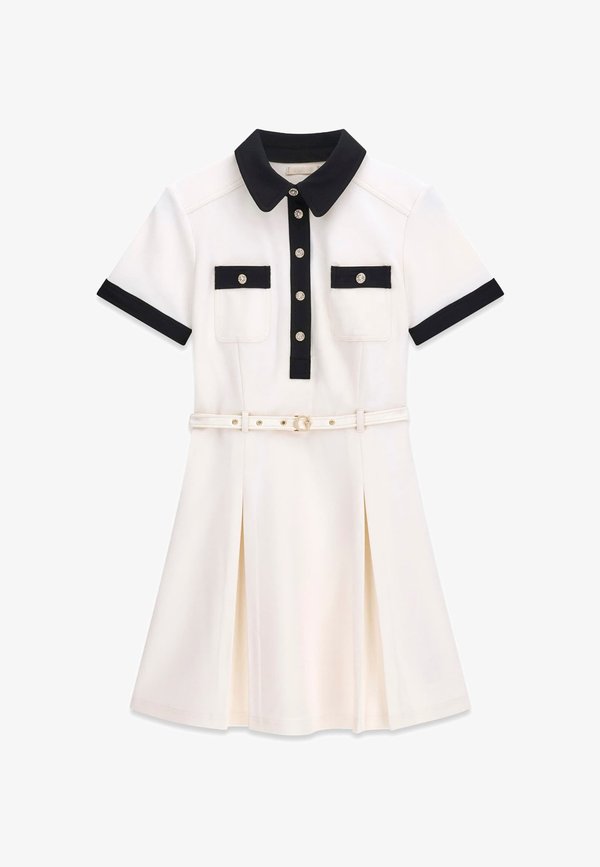 Guess POLO MINI DRESS - Shirt dress - weiß
