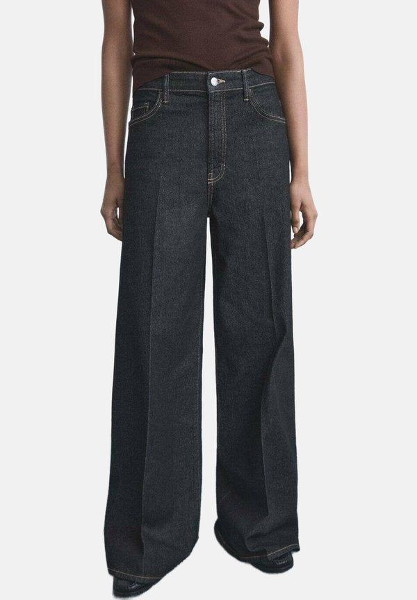 Mango HIGH-RISE WIDELEG   - Relaxed fit jeans - blue