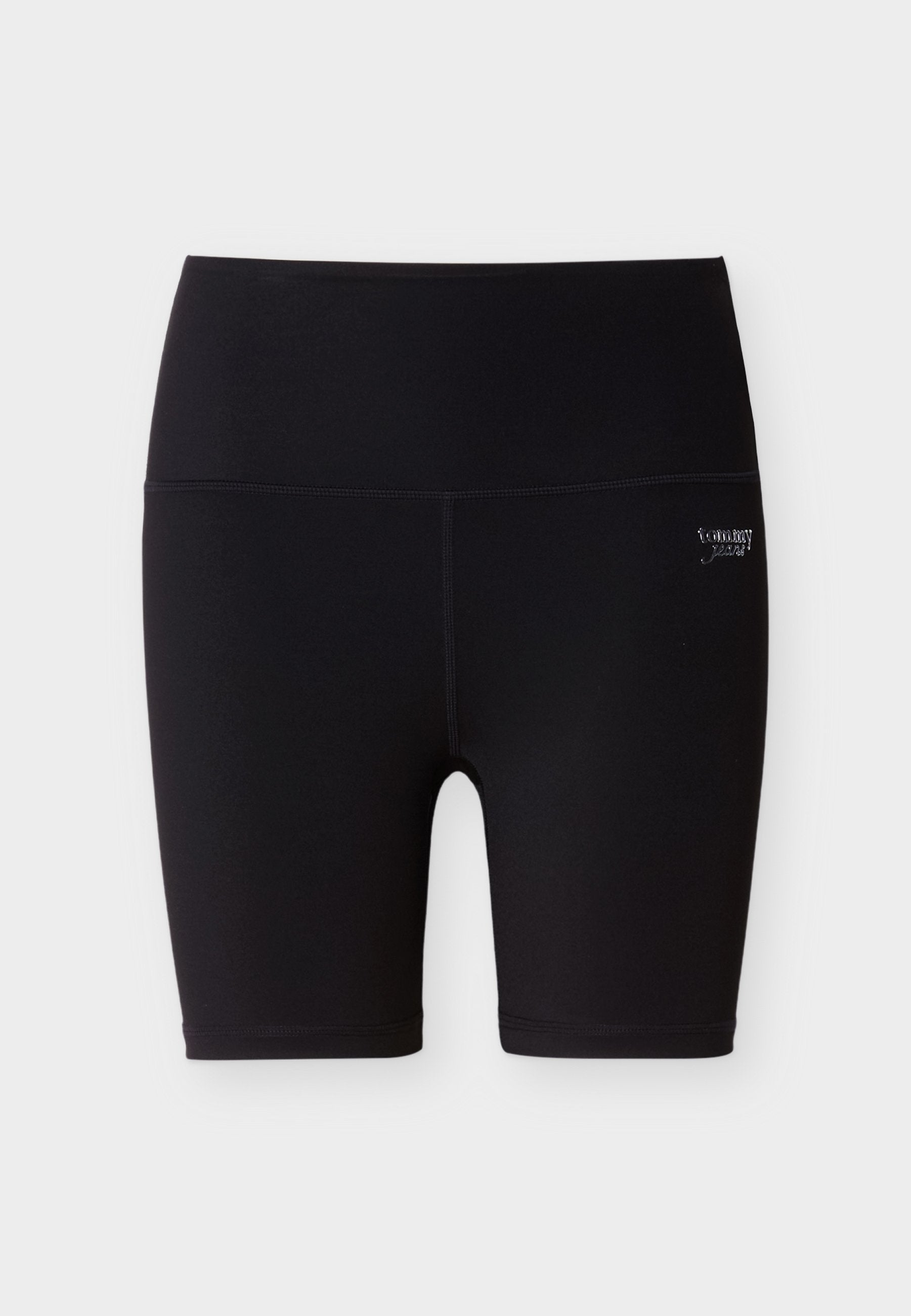 Schwarze Sportshorts aus dehnbarem Stoff. Verfügen über einen breiten Bund und Flatlock-Nähte für Komfort. Mit einem kleinen Logodetail.