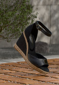 Tommy Hilfiger PLATE WEDGE - Platform sandals - black