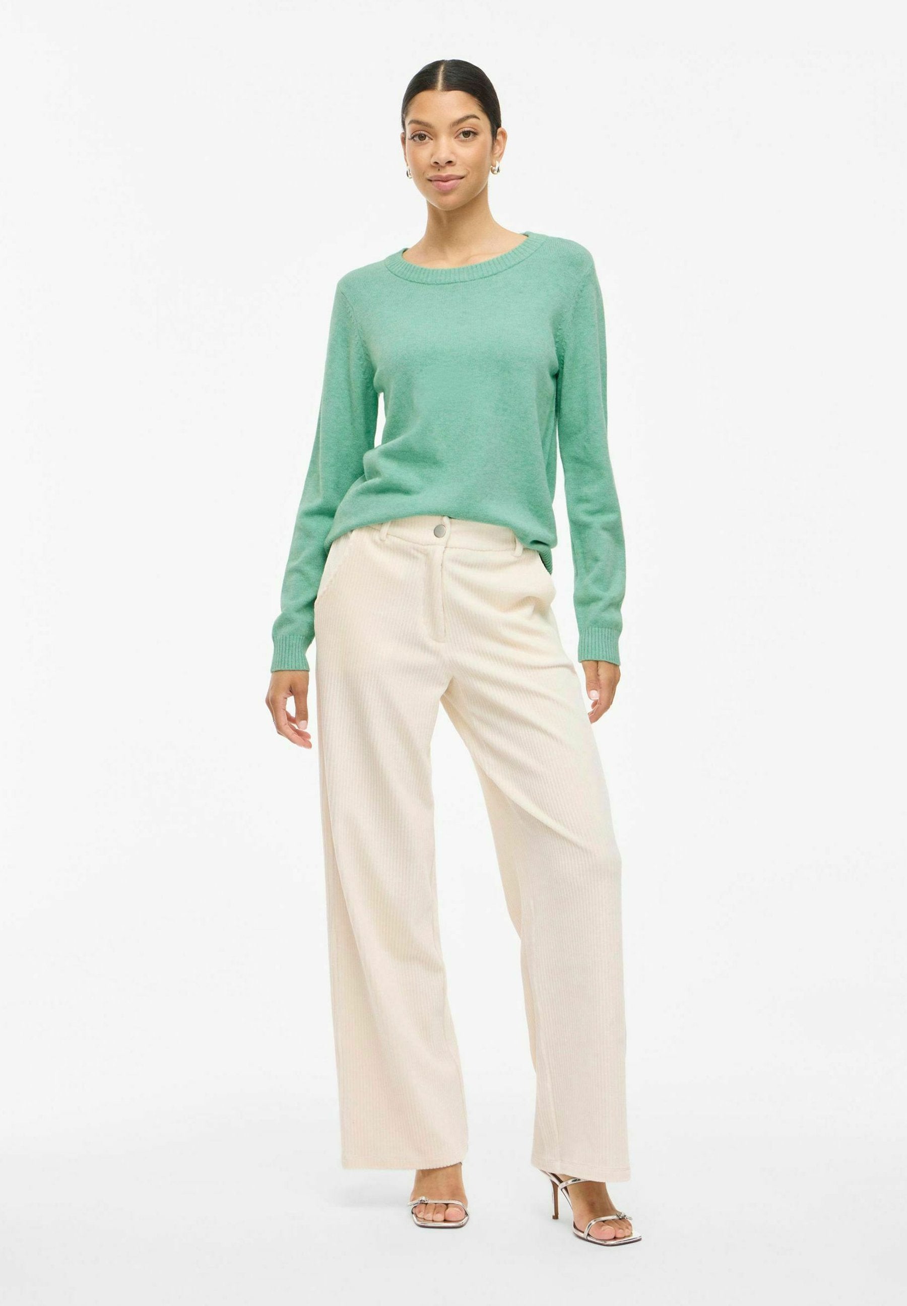 VILA VIRIL O-NECK L/S KNIT TOP - NOOS