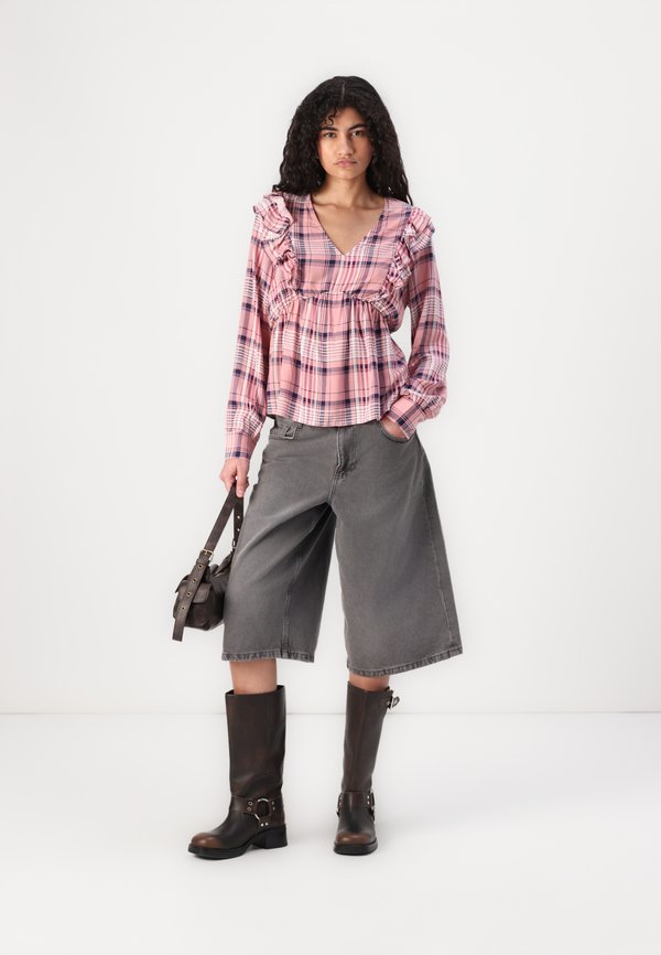 Vero Moda VMCAMILLO CHECK V NECK
