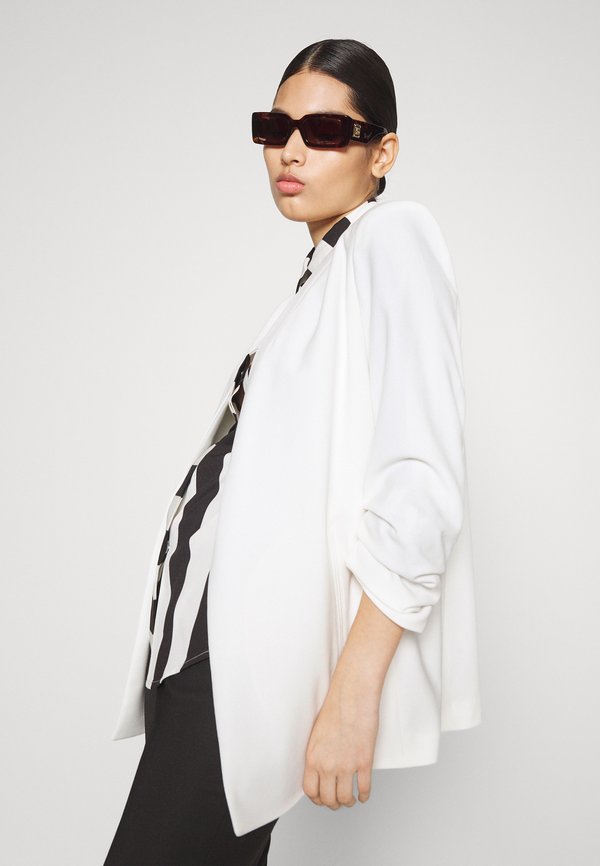 DKNY FOUNDATION OPEN FRONT JACKET POCKETS