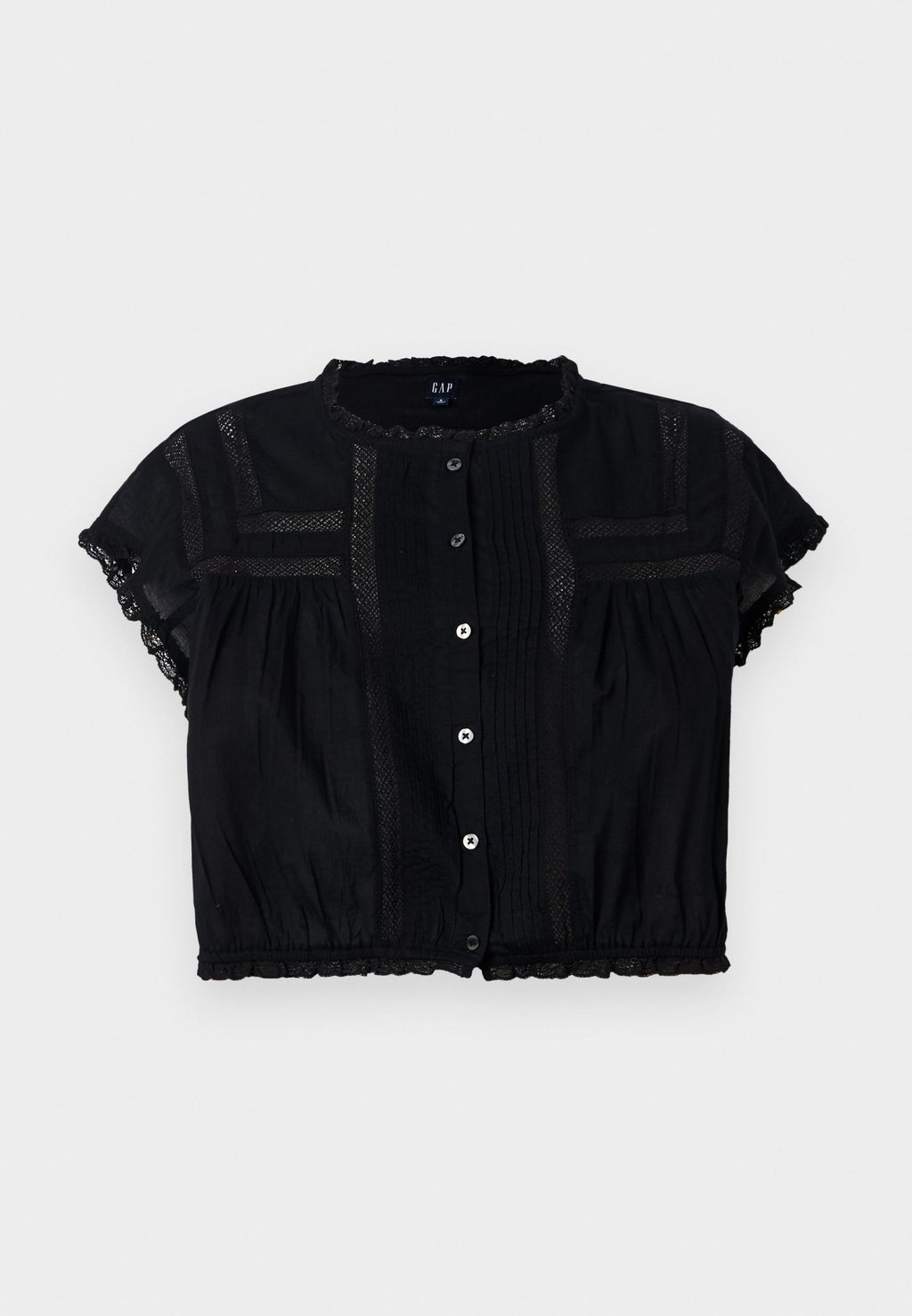 GAP RUFFLE TRIM FASHION SHIRT