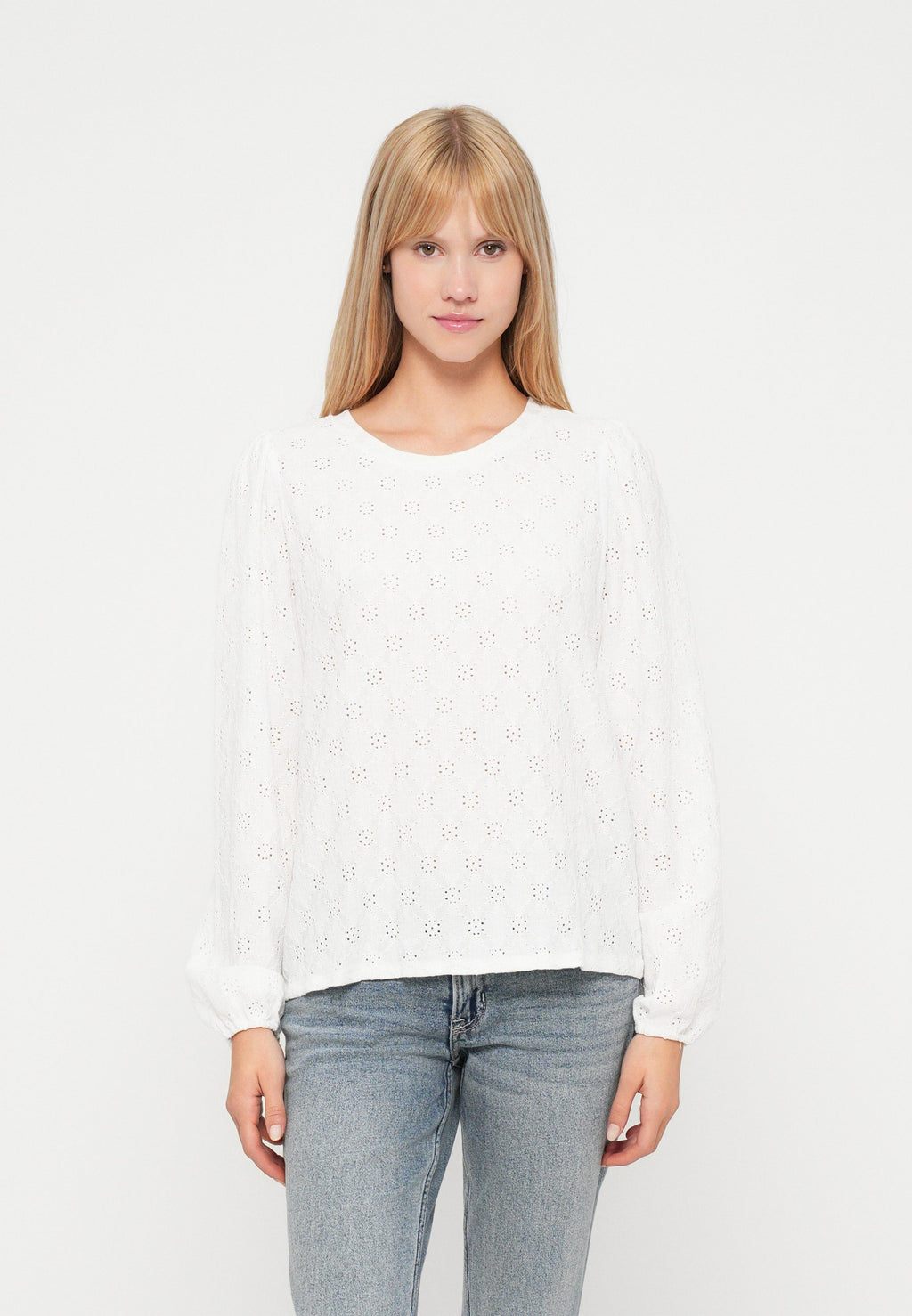 VILA VIASTA O-NECK L/S TOP - NOOS