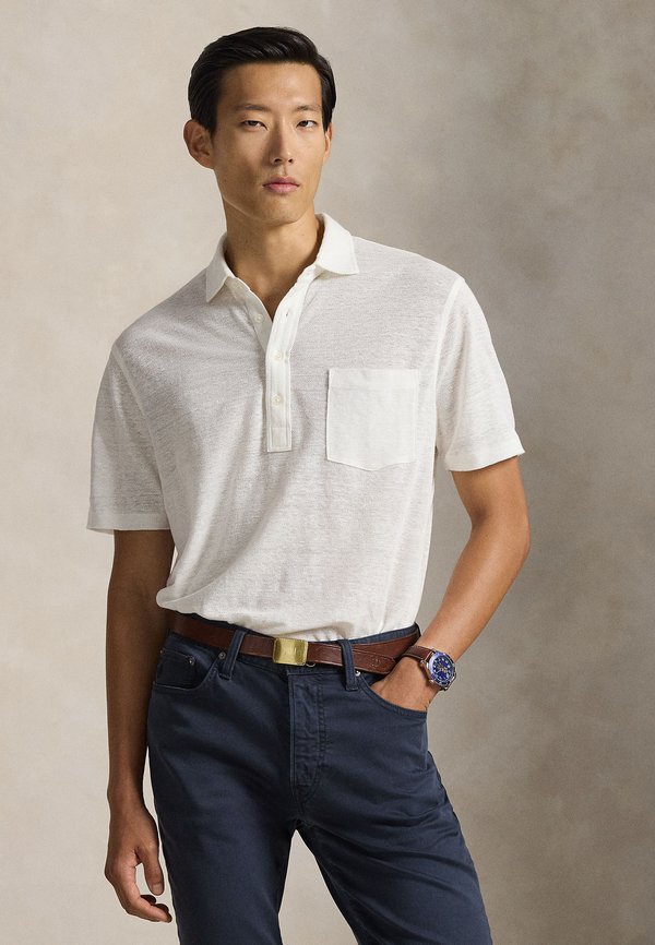 Polo Ralph Lauren STANDARD FIT LINEN PIQUÉ POLO SHIRT