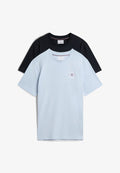 Tommy Hilfiger CHEST GRAPHIC TEES ZALANDO EXCLUSIVE 2 PACK - Basic T-shirt - navy/sky blue