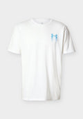 Under Armour BLUR LOGO - Sports T-shirt - white/boundless blue