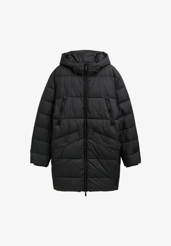 TOM TAILOR PUFFER MIT KAPUZE - Winter coat - black