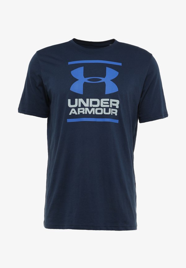 Under Armour FOUNDATION SS - Print T-shirt - academy/steel/royal