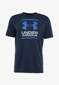 Under Armour FOUNDATION SS - Print T-shirt - academy/steel/royal