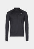 Nike Performance STRIDE MIDLAYER - Long sleeved top - black/reflective silver