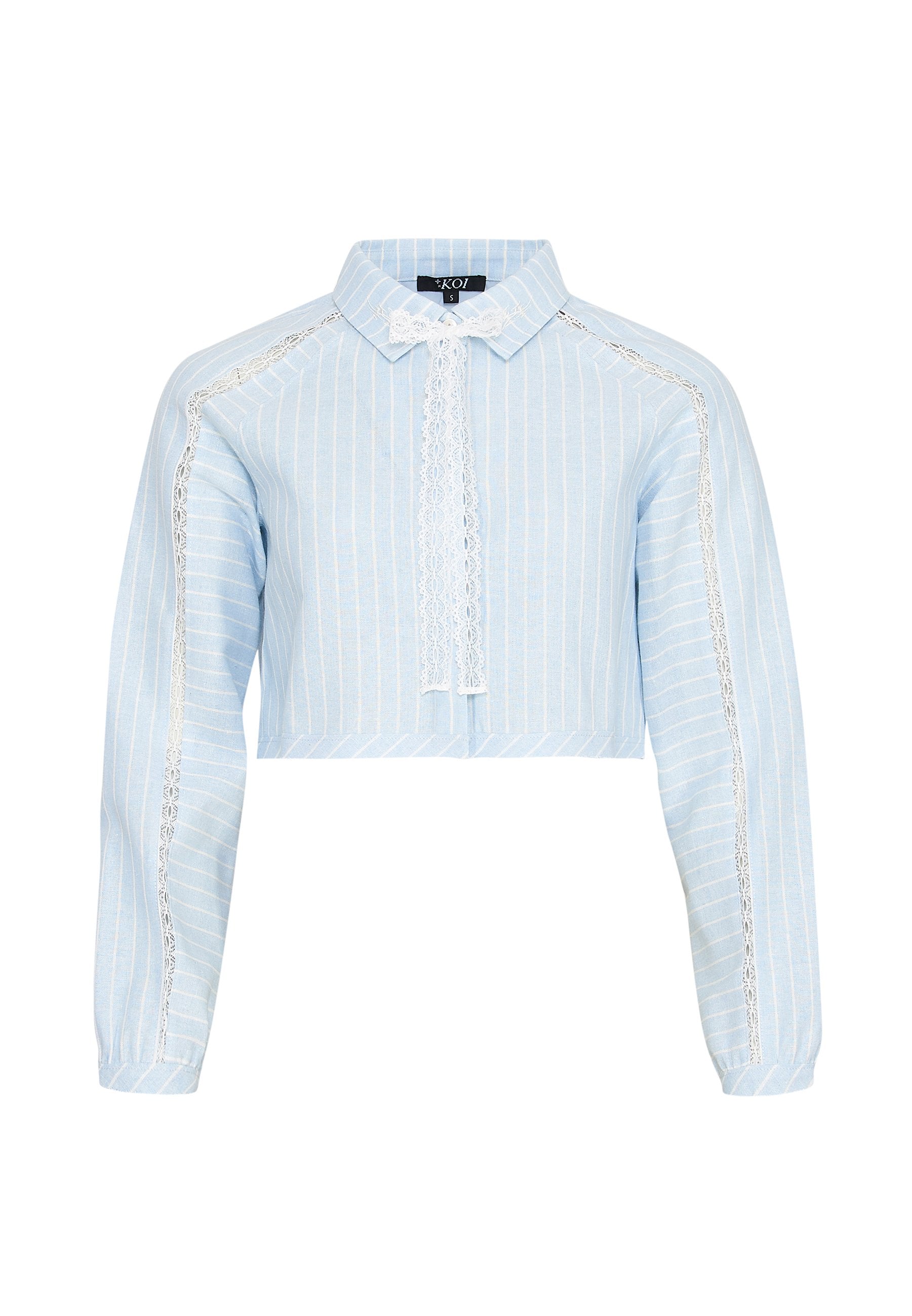 Koi Footwear HONEYDROP STRIPED CROP SHIRT