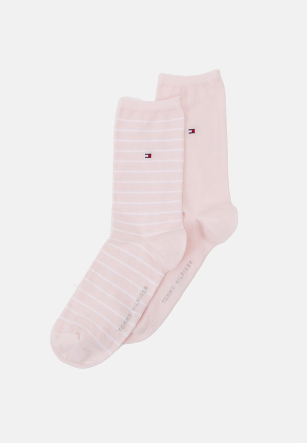 Tommy Hilfiger WOMEN SMALL STRIPE 2 PACK - Socks - light pink