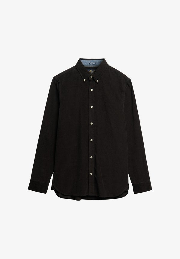 Superdry & Co SUPERDRY CLASSIC NEEDLE CORD SHIRT.. - Shirt - meteorite black