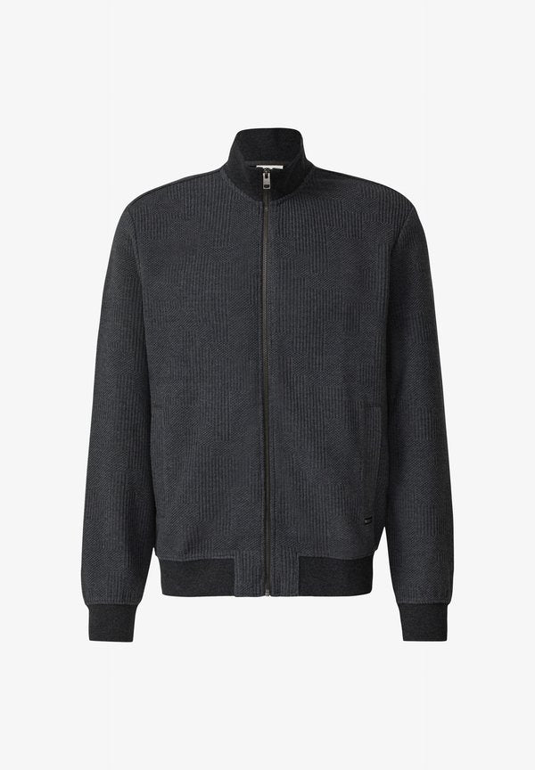 s.Oliver Zip-up sweatshirt - dunkelgrau