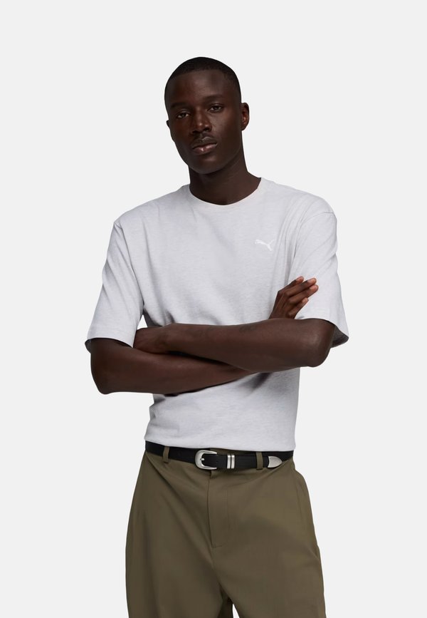 Puma WARDROBE ESS BOXY TEE 040 VAR - Basic T-shirt - light grey