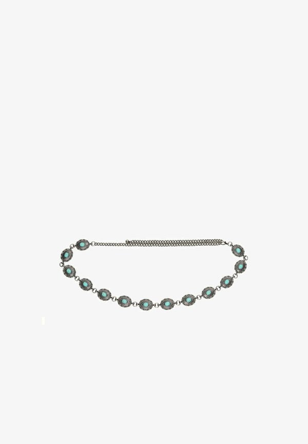 Bershka BELT - Belt - silver-coloured