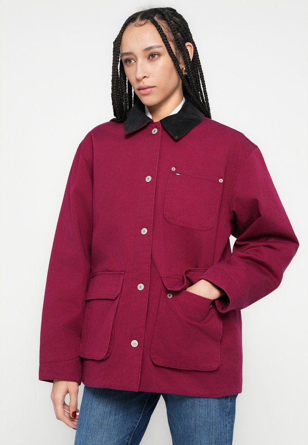 Tommy Jeans CORDUROY COLLAR TWILL UTILITY JACKET