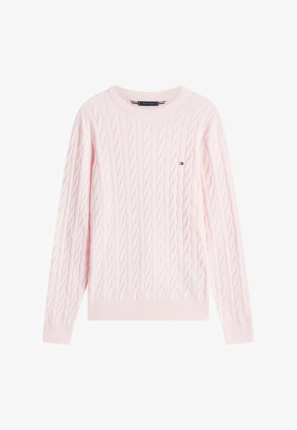 Tommy Hilfiger CLASSIC CABLE CREW NECK  ELEVATED ESSENTIALS - Jumper - pink