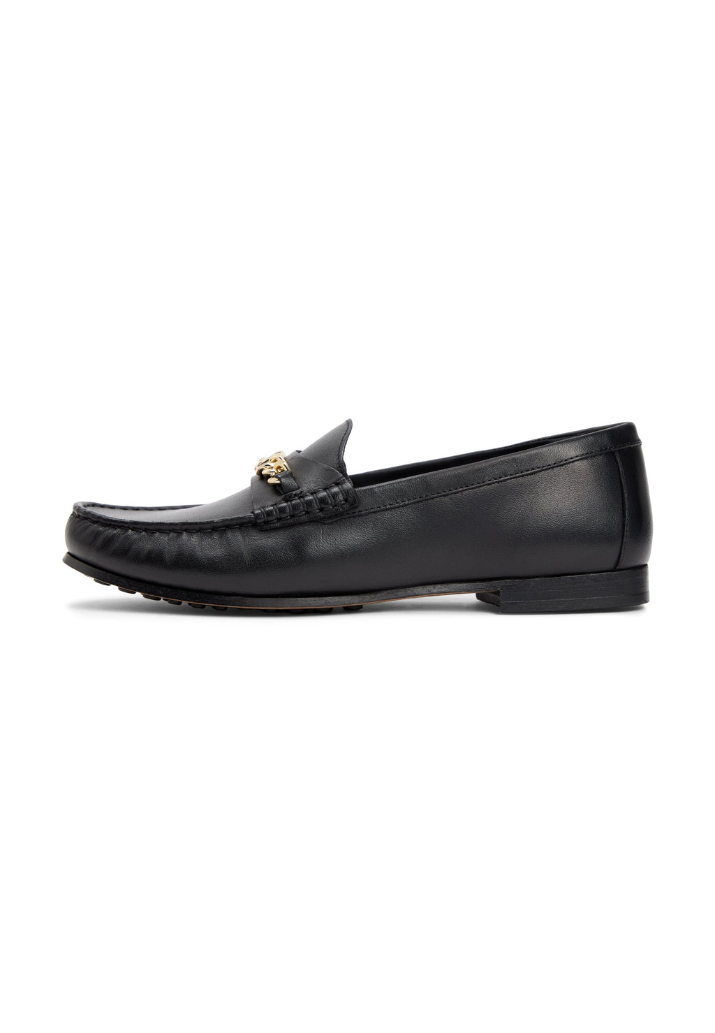 CHAIN HORSEBIT LEATHER LOAFERS Media 1