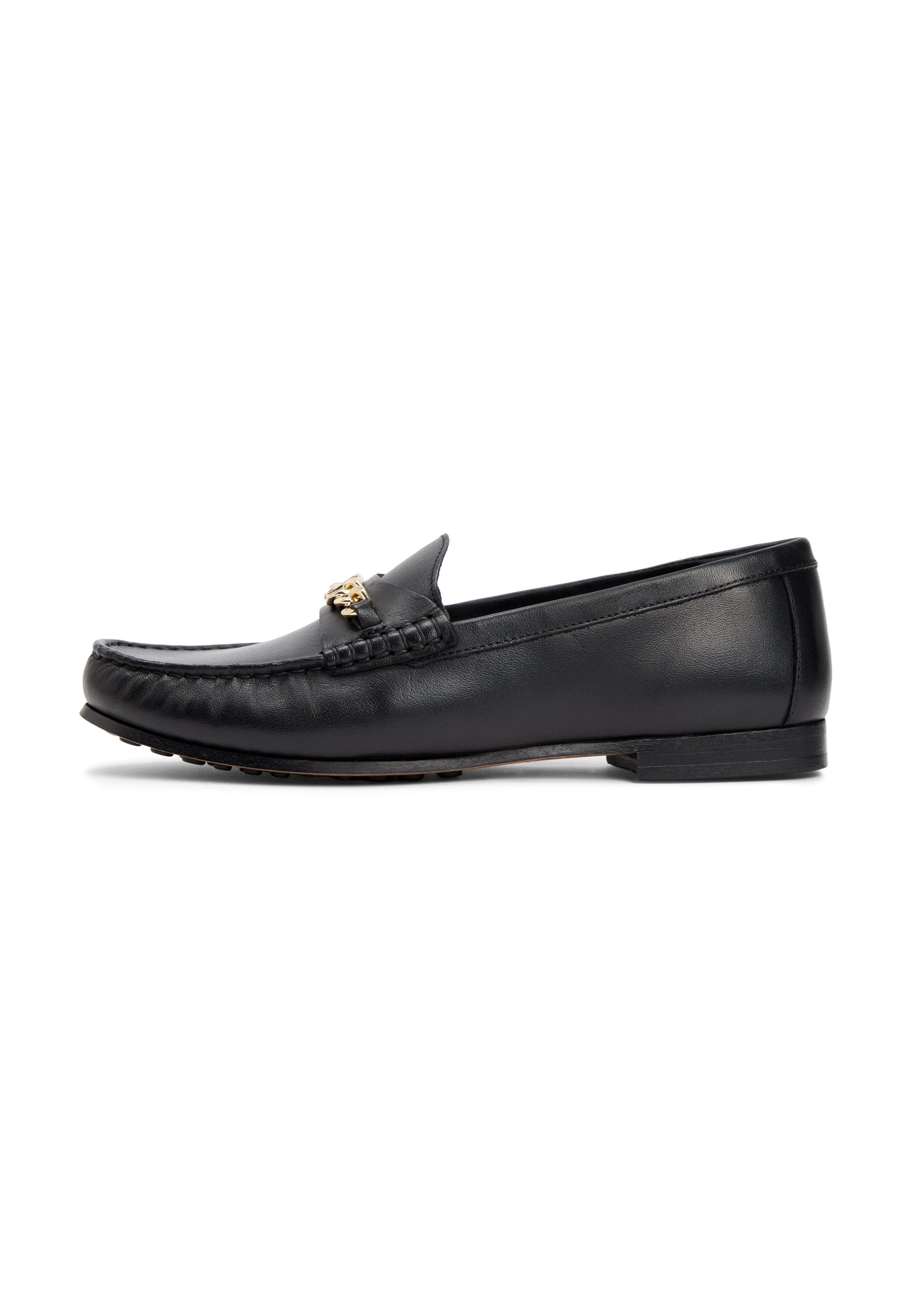 CHAIN HORSEBIT LEATHER LOAFERS Media 1