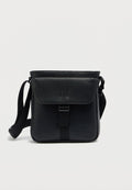 Calvin Klein WEBBING STRAP FLIGHT - Cross body bag - black/white webbing