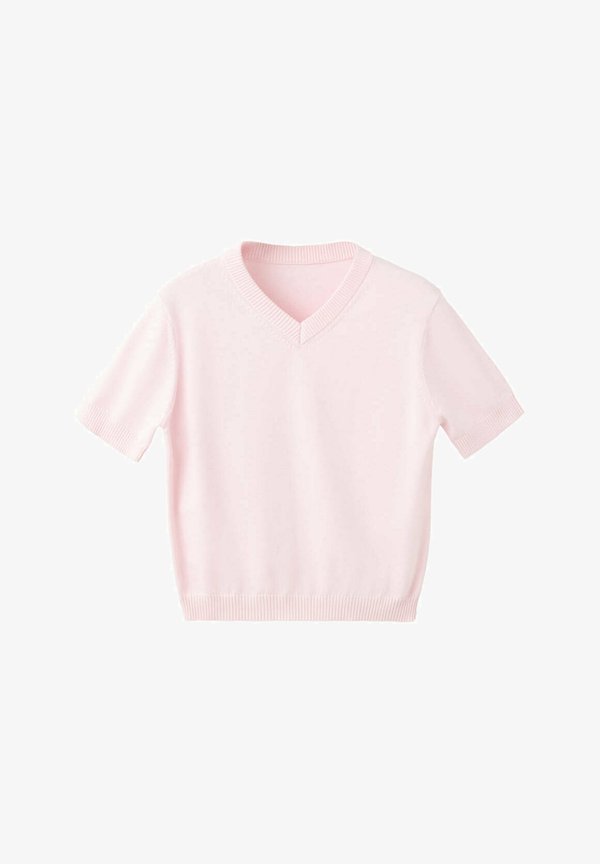 Mango ADULT - Basic T-shirt - light pink