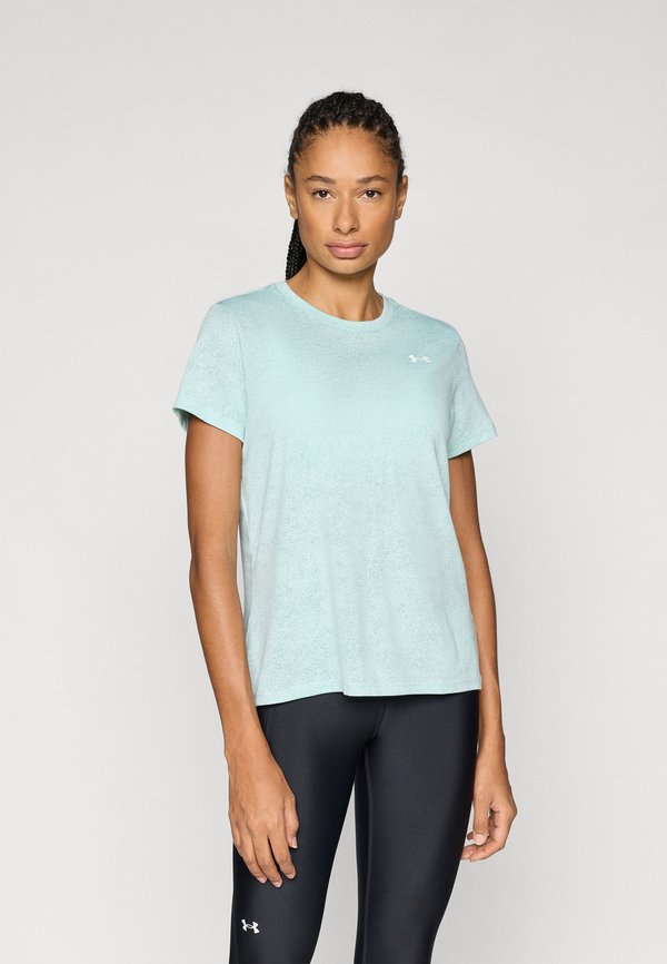 Under Armour PIXELATE - Sports T-shirt - refresh mint/white