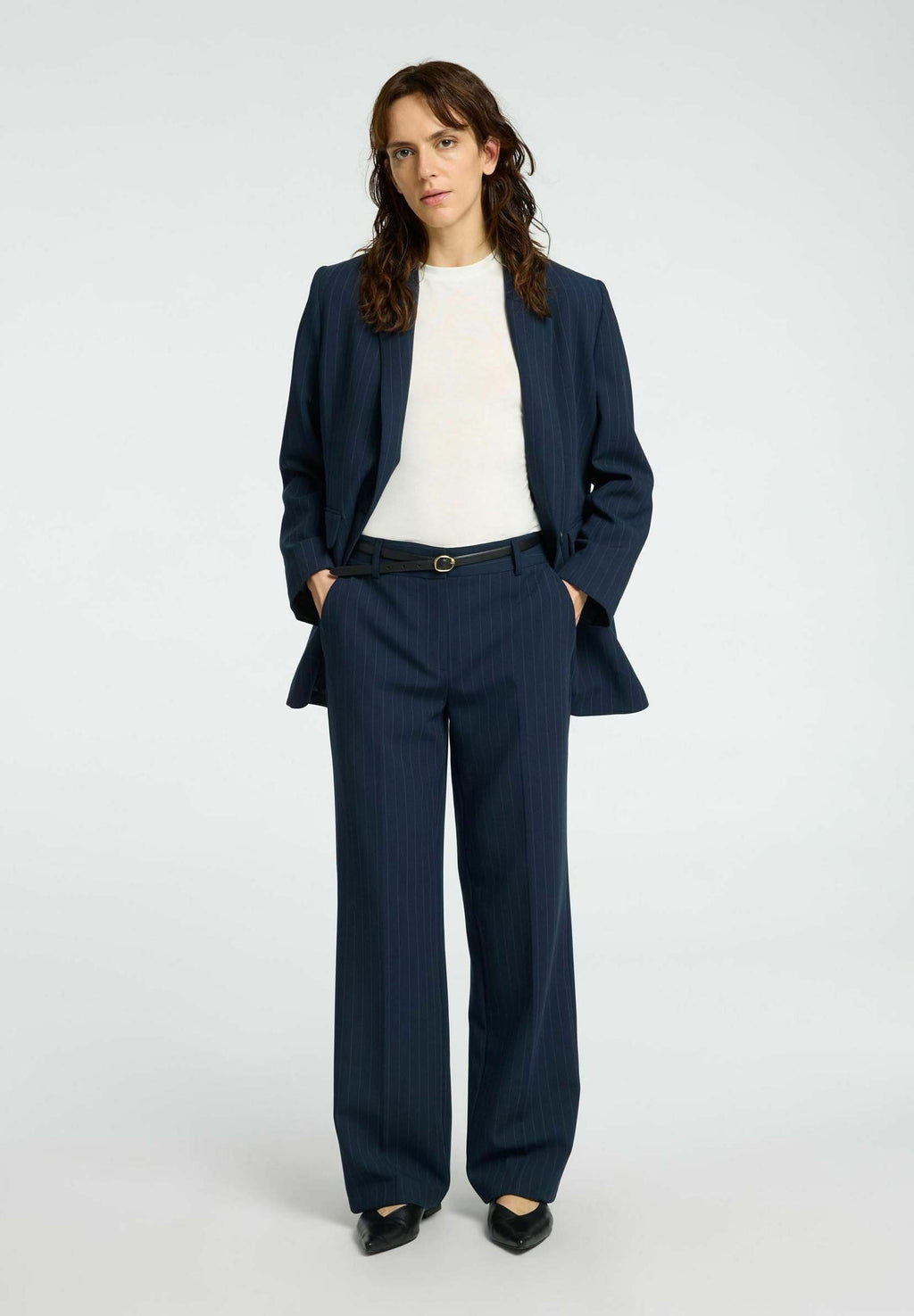 Selected Viscose blend pinstripe
