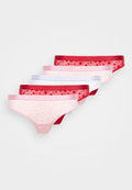 Tommy Hilfiger PACKS GIFT THONG 5 PACK - Thong - aura/red/bonita pink