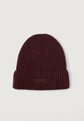 RUBBERISED LOGO KNIT BEANIE WITH WOOL Media 1