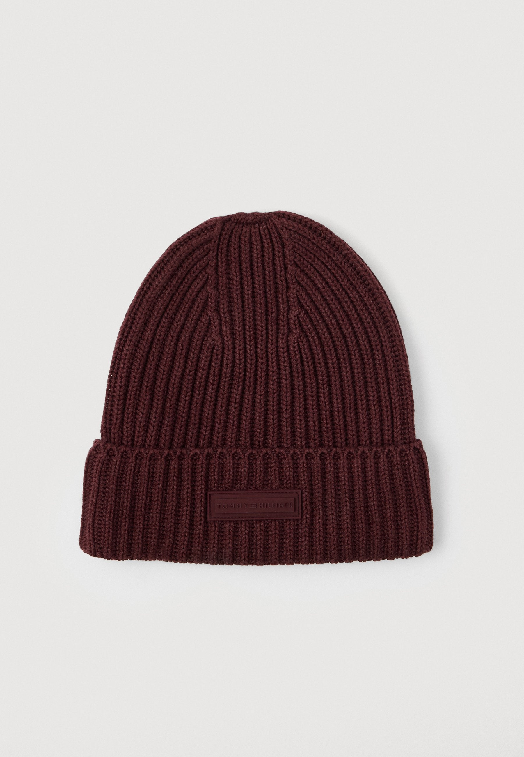 RUBBERISED LOGO KNIT BEANIE WITH WOOL Media 1