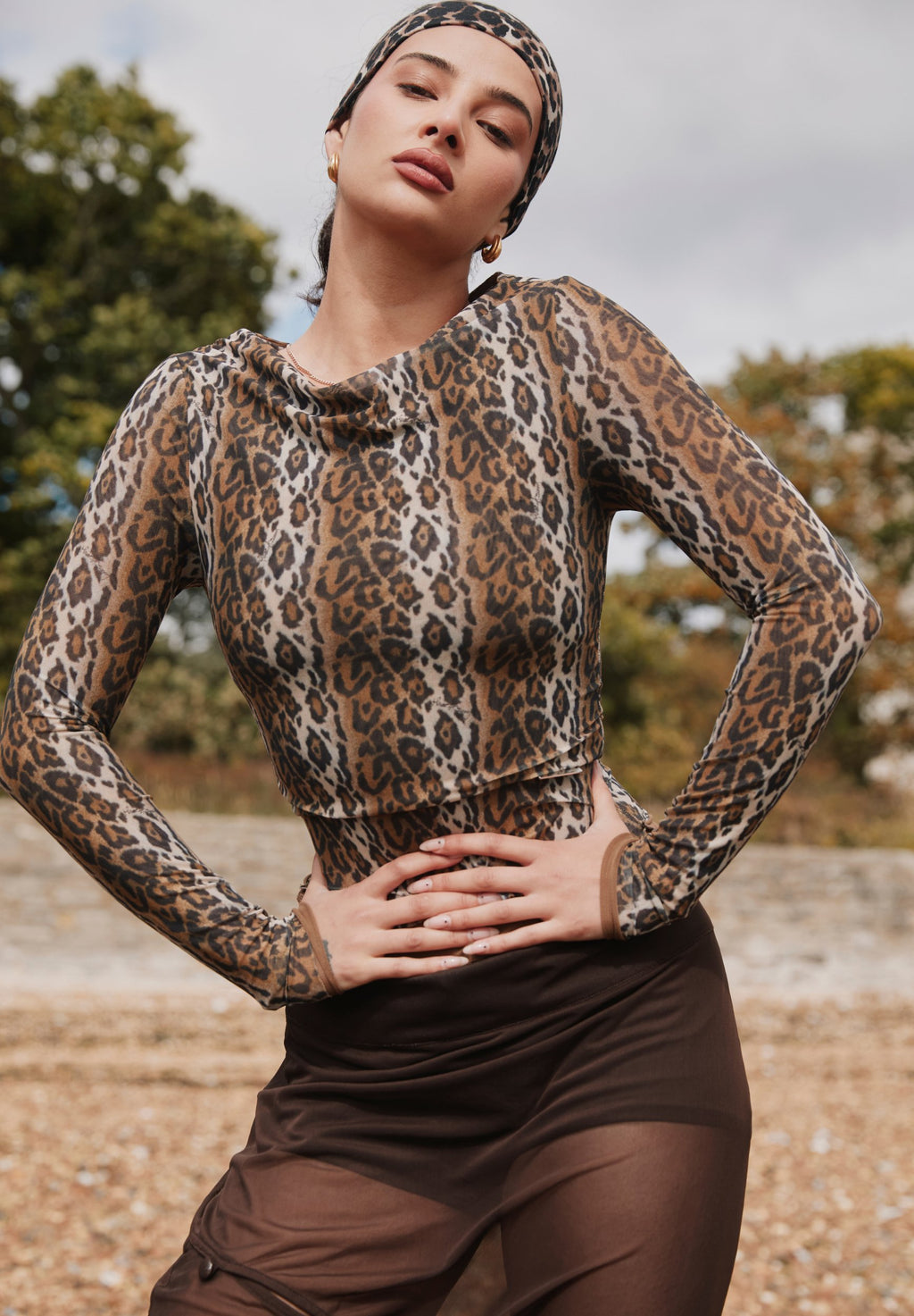 House of Sunny LEOPARD MULTI LAYERED LONG SLEEVE