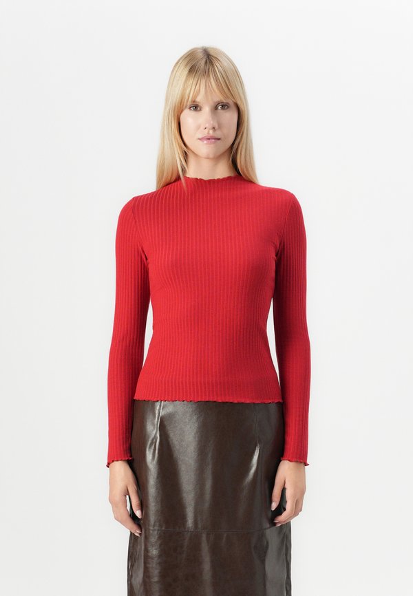 ONLY ONLEMMA L/S HIGH NECK TOP NOOS JRS - Long sleeved top - true red