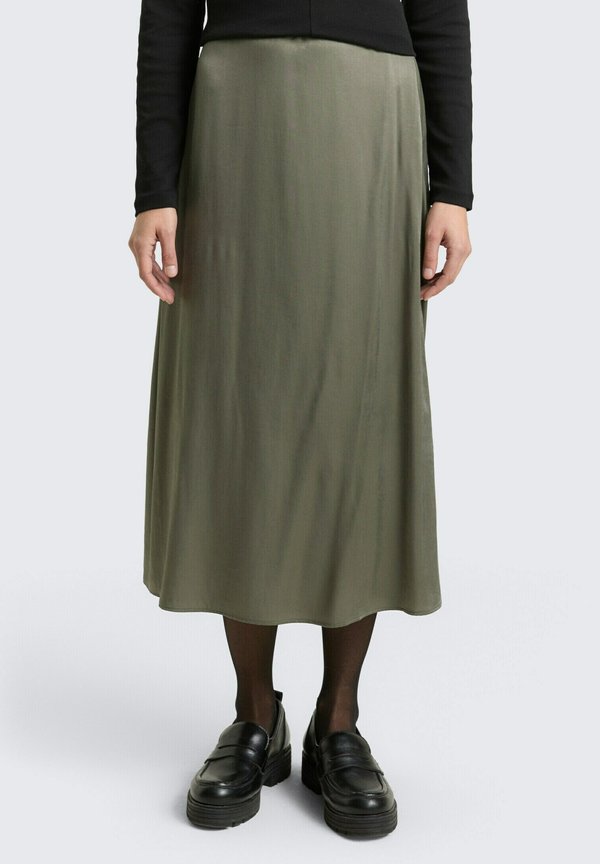 TOM TAILOR A-line skirt - cloudy green