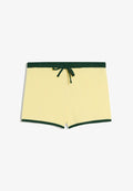 Bershka CONTRAST PIPING - SHORTS - Shorts - yellow