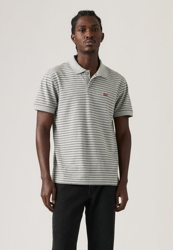 Levi's® Polo shirt - gus stripe midtone grey heather pique