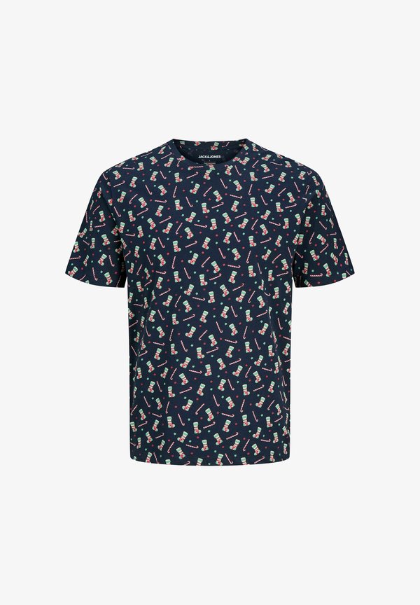 Jack & Jones X-mas - Print T-shirt - sky captain