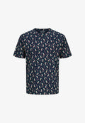 Jack & Jones X-mas - Print T-shirt - sky captain